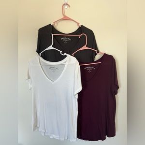 Three Pack Vneck Tshirts